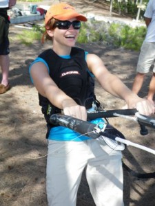 Angie Flying the Kite Simulator