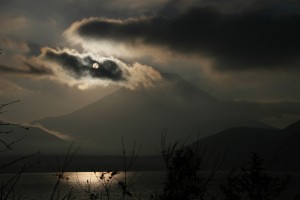 Moonrise over Mt. Fuji