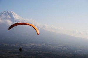 Paragliding Mt. Fuji