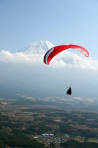 Paragliding Mt. Fuji